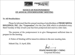 Prime Media Holdings, Inc.