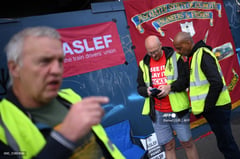 UK rail services hit as train drivers walk out