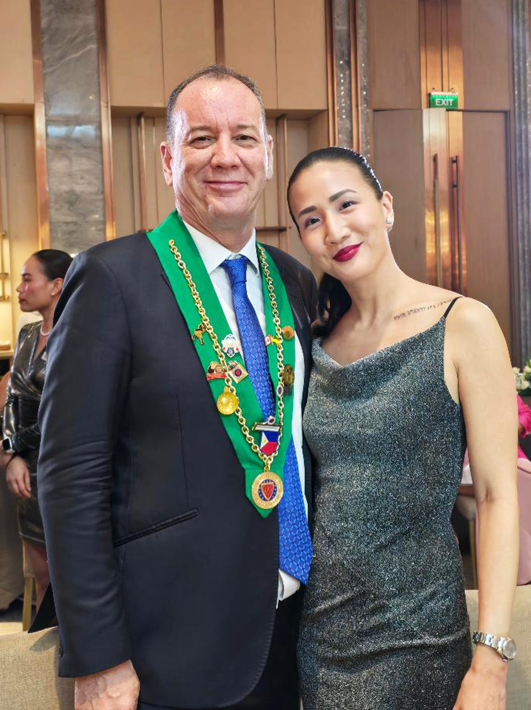 Hans Eulenhoefer of Bailli Cebu and Doraine Cuaso.