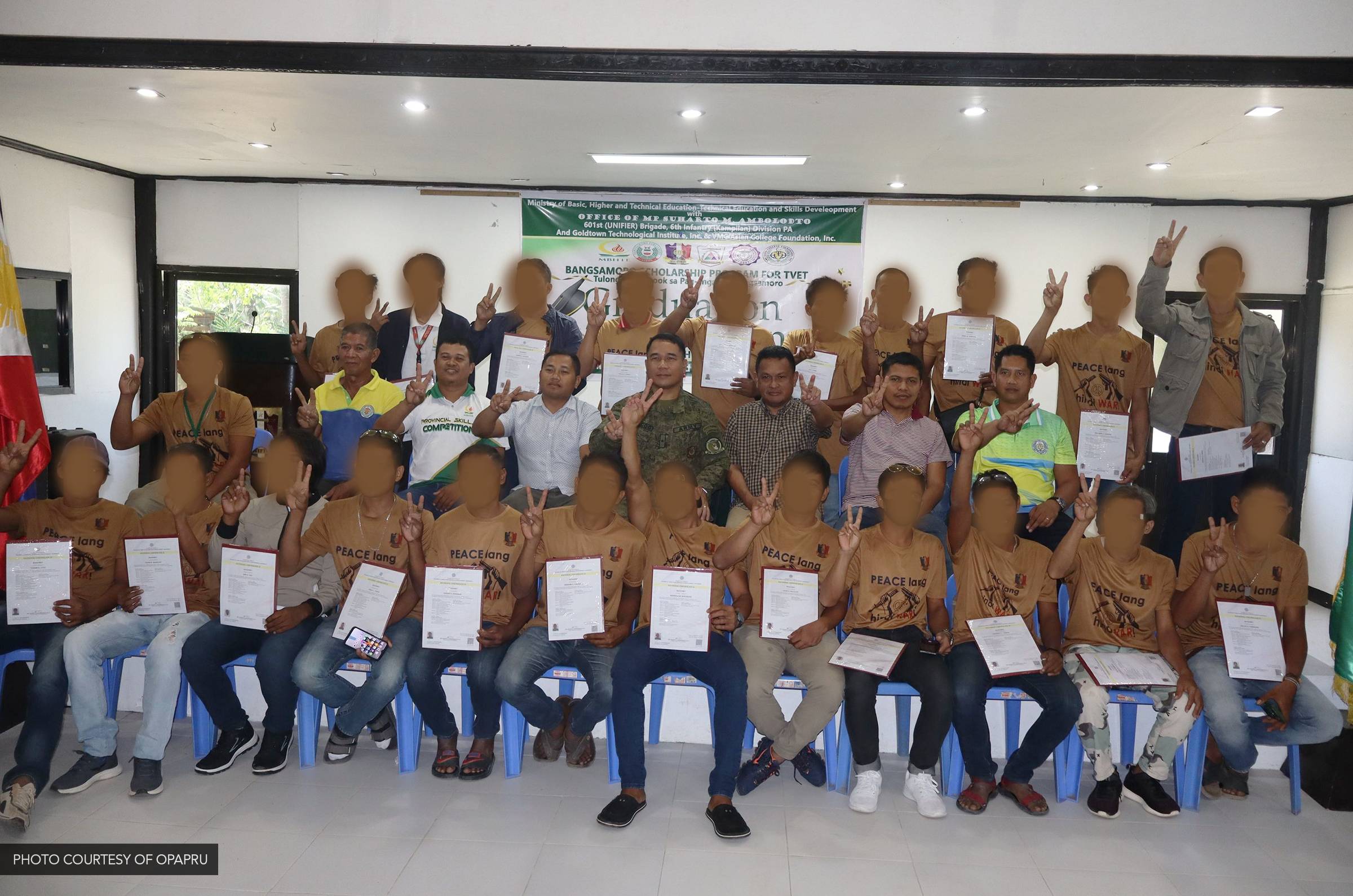 45 former rebels now skilled workers