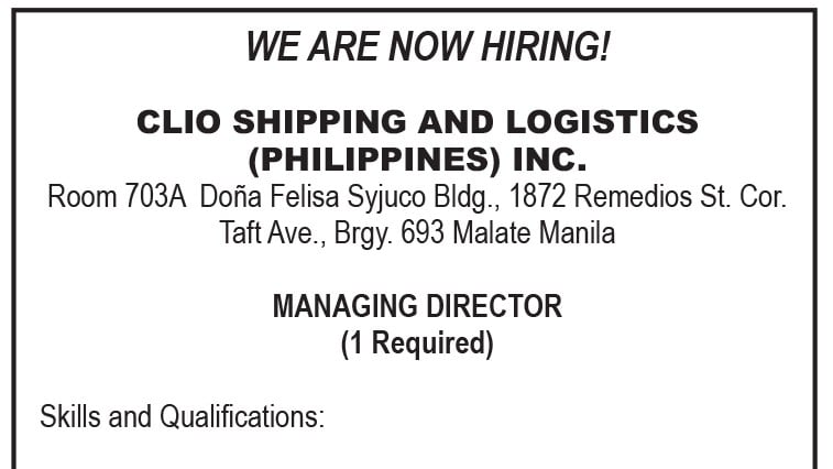 Clio Shipping and Logistics (Philippines) Inc.