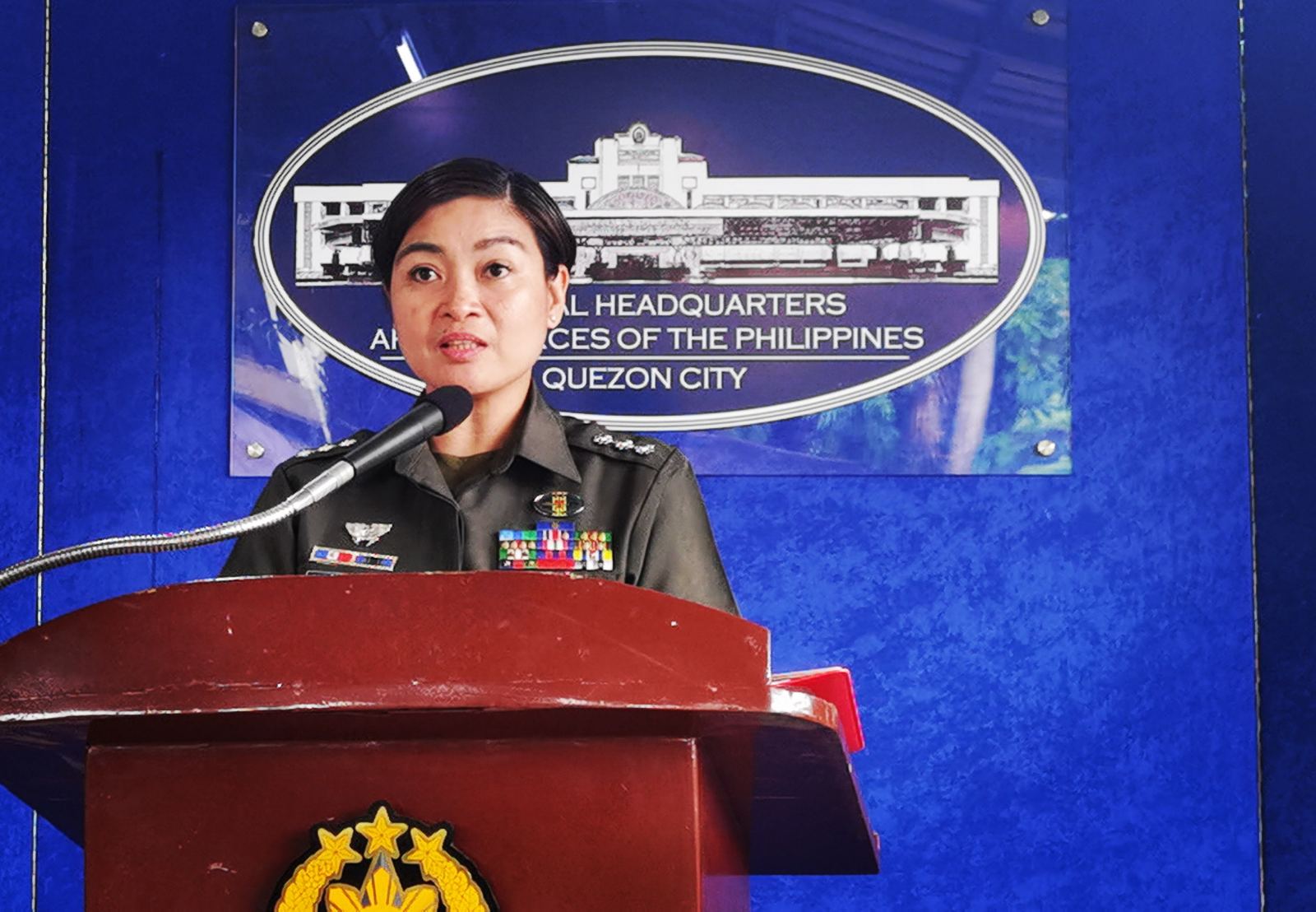 (FILE PHOTO) AFP spokesperson Col. Francel Margareth Padilla