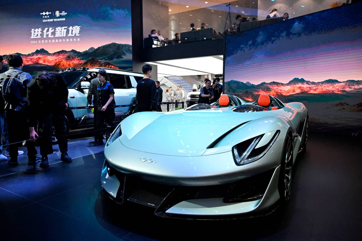 JADE GAO/AGENCE FRANCE-PRESSE
BYD’s sub-brand Fangchengbao’s Super 9 turns heads.