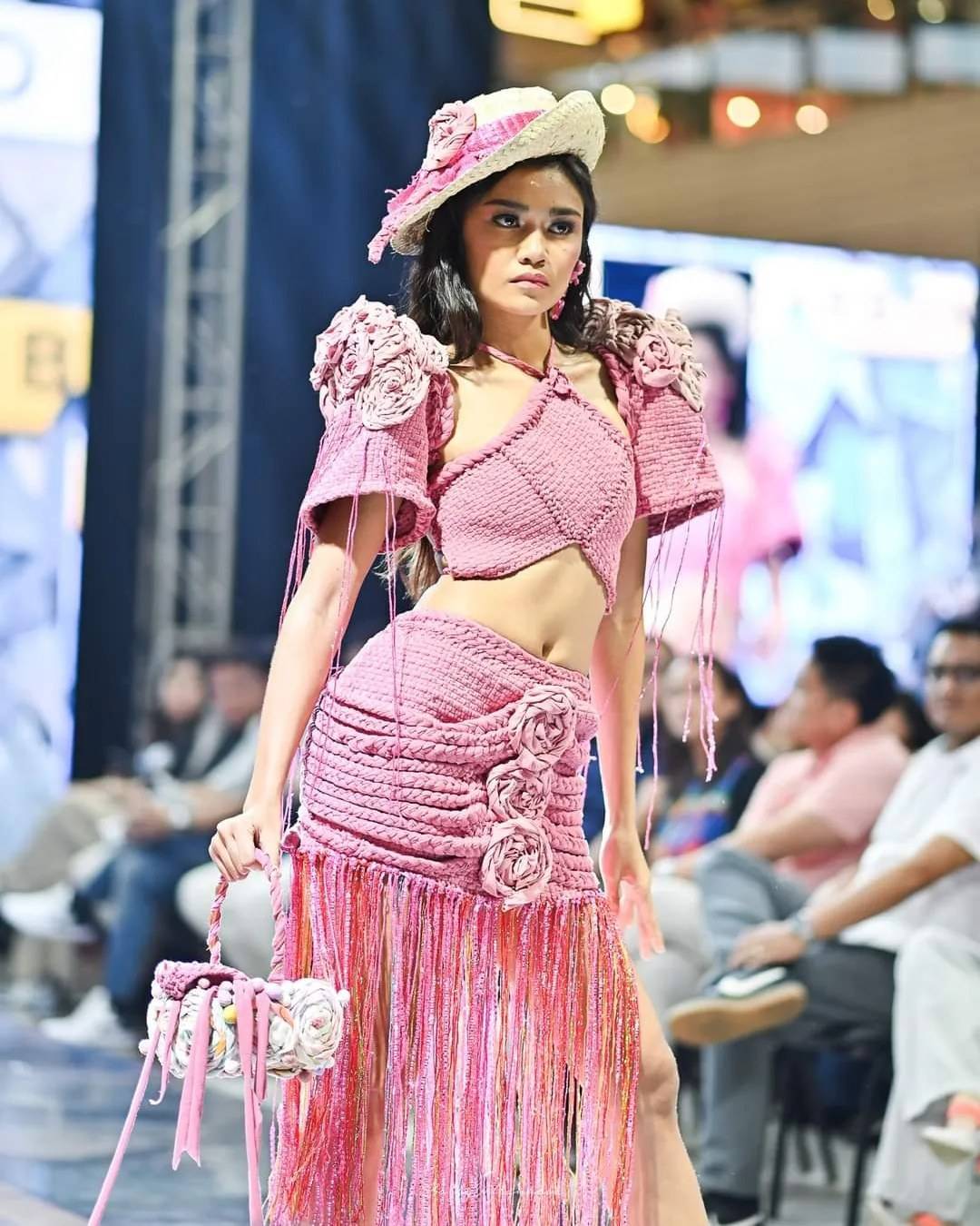 JOHN Jade Montecalvo’s pink and pastel Filipiniana fusion number.