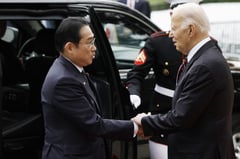 Biden welcomes Japan PM for state visit with eye on China