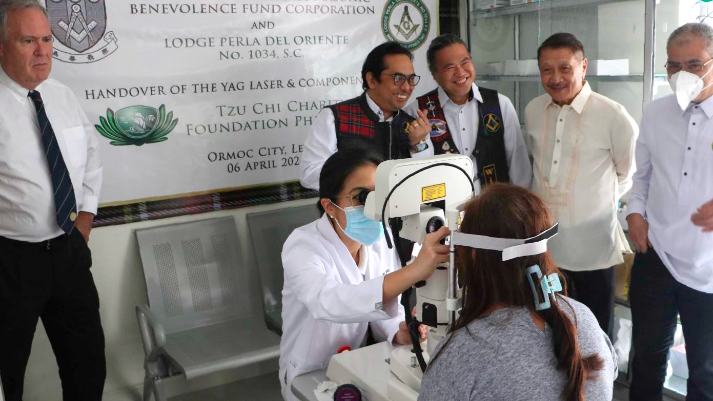 Patients grateful for donated eye laser machine