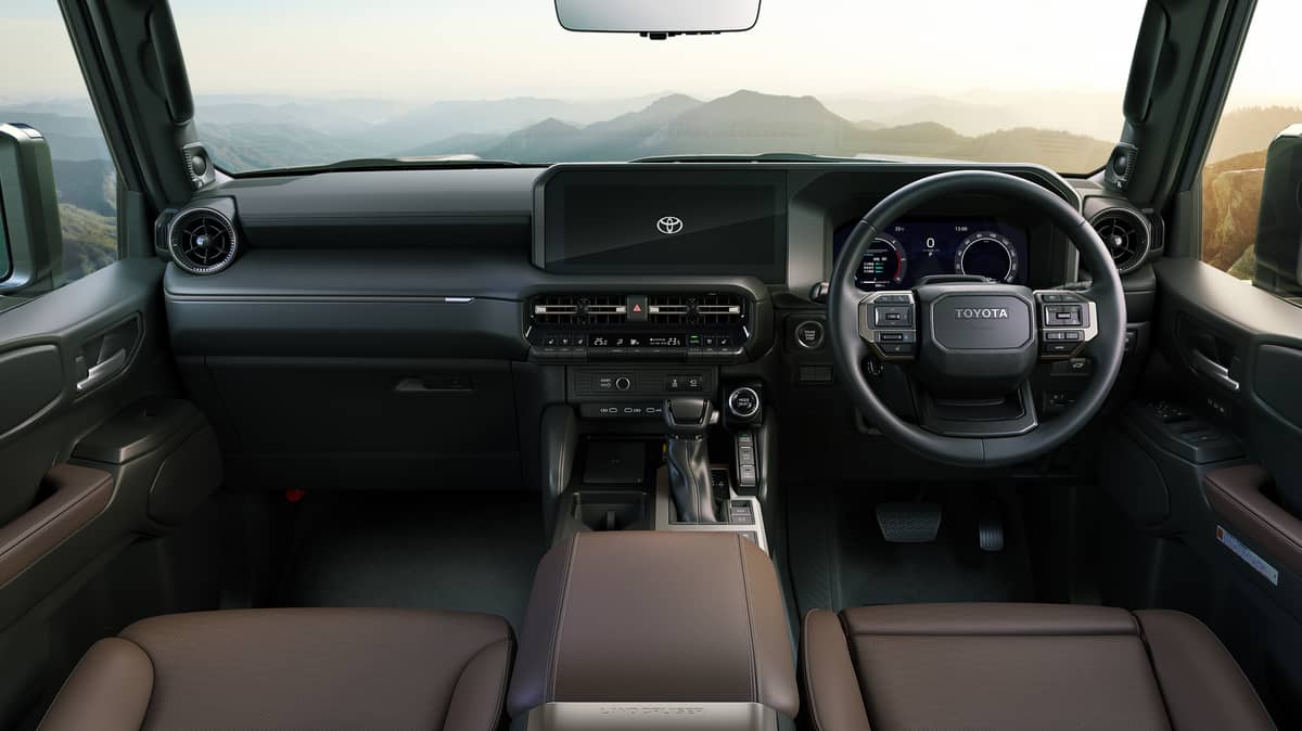 Interior is minimalistic yet expensive-looking.