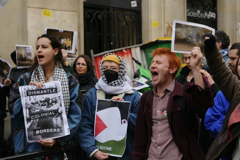 Gaza war protest at French univ ends 