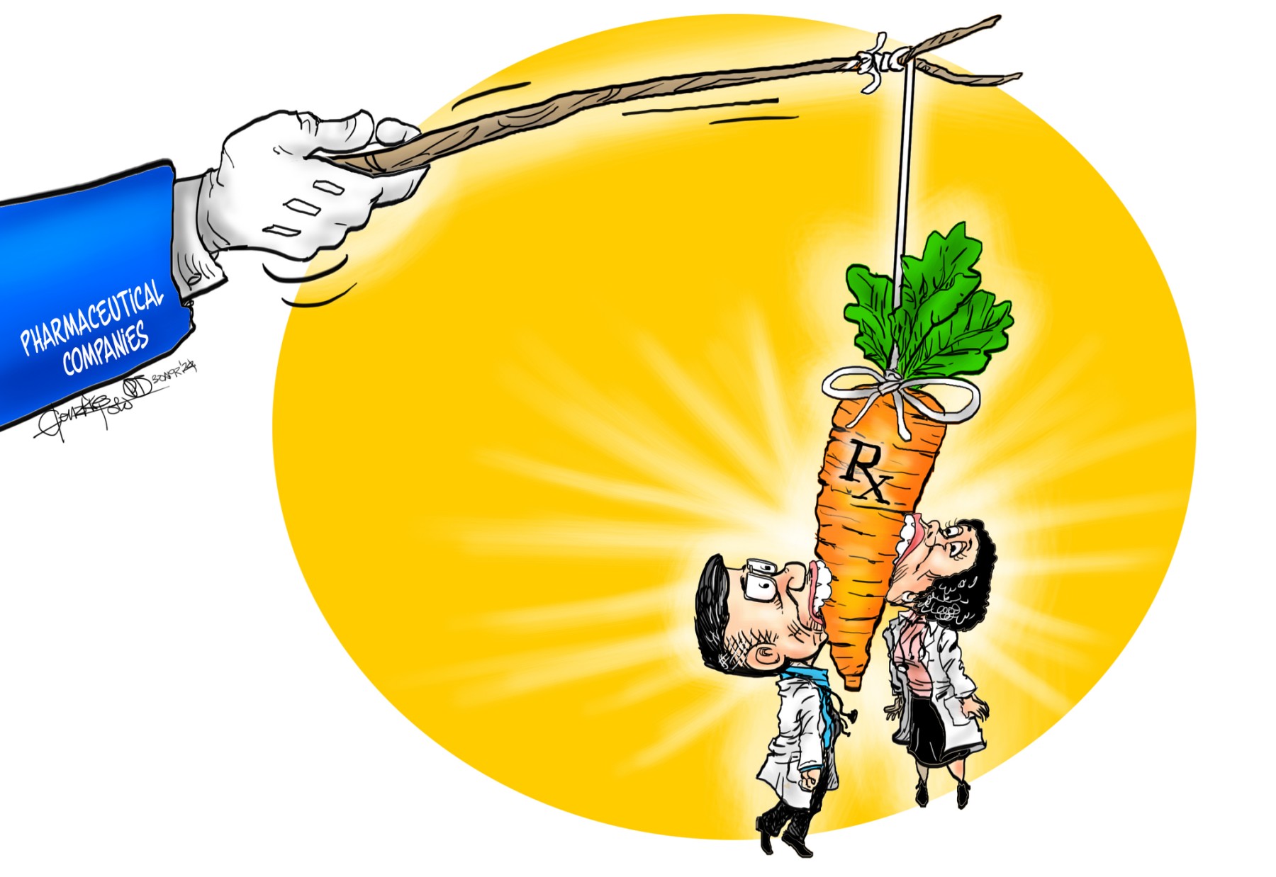 Big pharma’s enticements