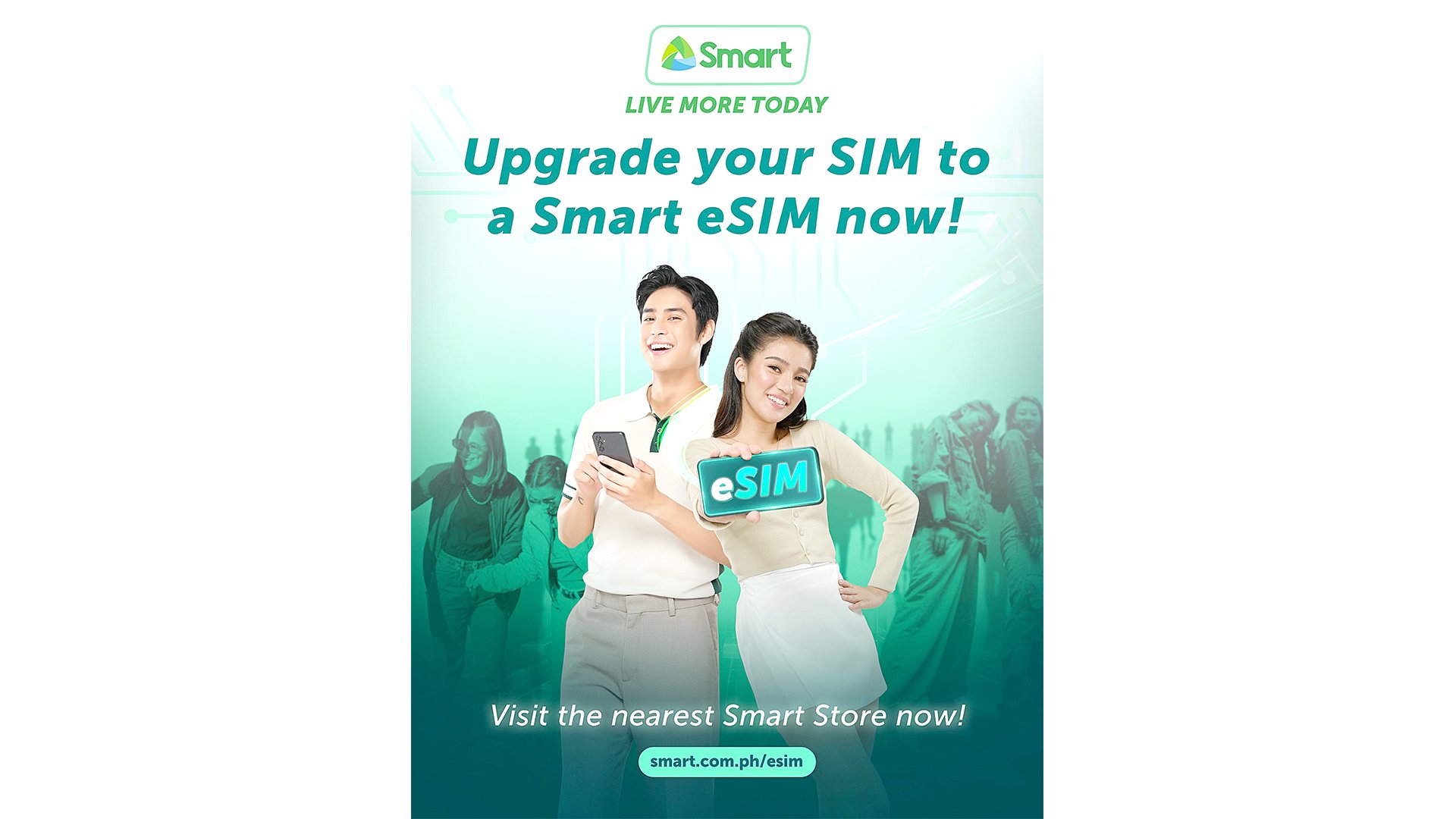 Smart now enables mobile users to upgrade their physical SIM to an eSIM while retaining their number