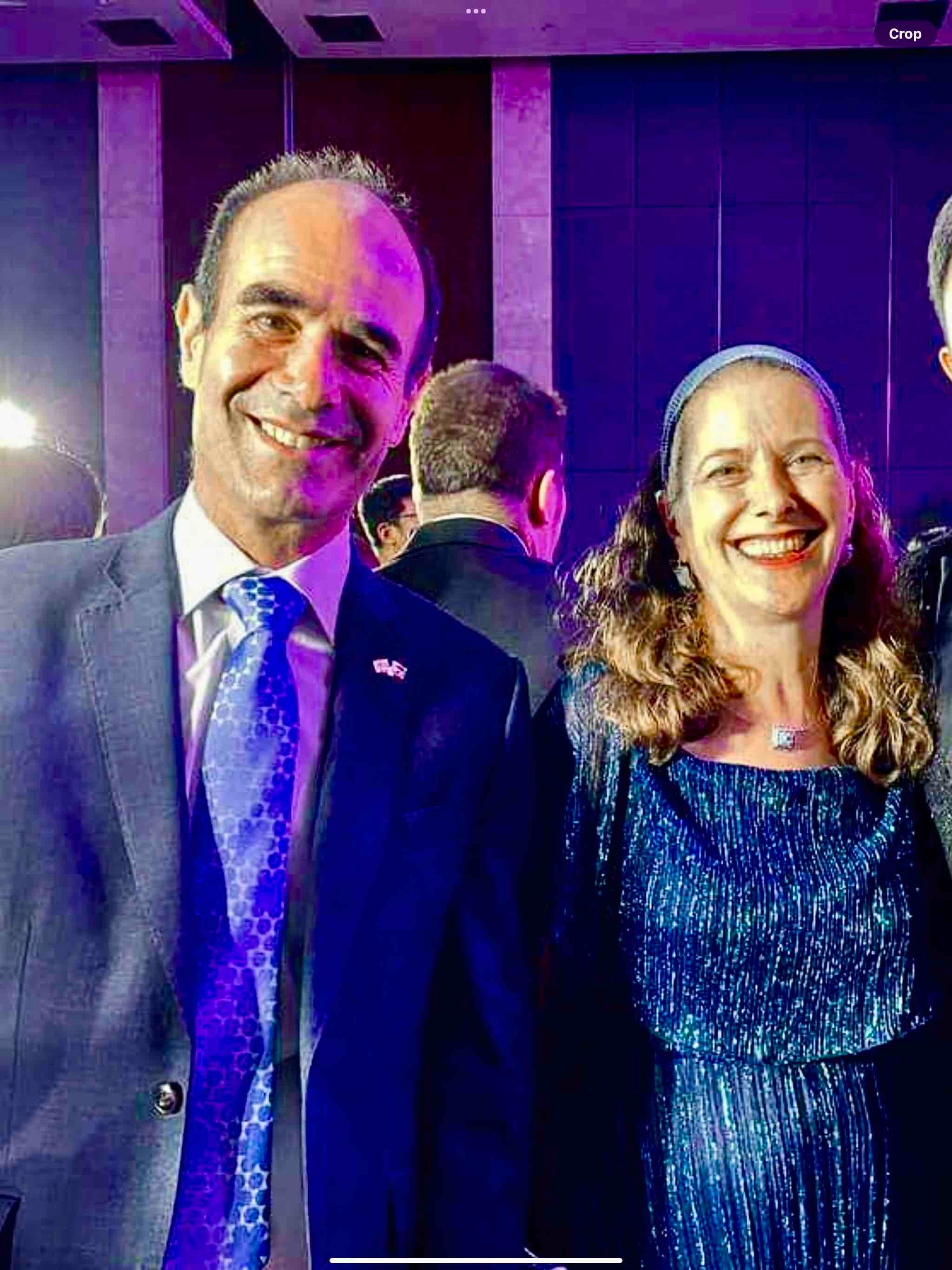 Ambassador of Israel Ilan Fluss and Gila Fluss.