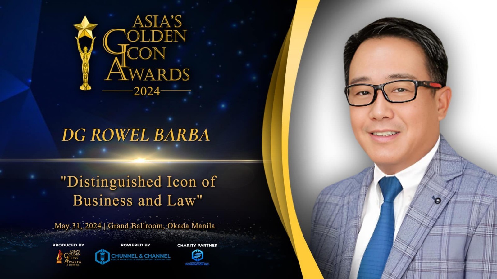 Barba is icon for business, law in Asia's Golden Icon Awards