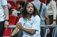 MJ Phillips gets reduced into a cheerleader when Petro Gazz dominated Cignal in the PVL All-Filipino Conference late Tuesday at the Philsports Arena.