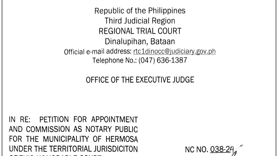 Notice of Hearing - Petition for Notarial Commission of Atty. Mariane Fe V. Oresnse
