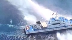 Phl says China Coast Guard used water cannon on its vessels