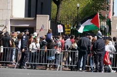 U.S. university suspends protesters