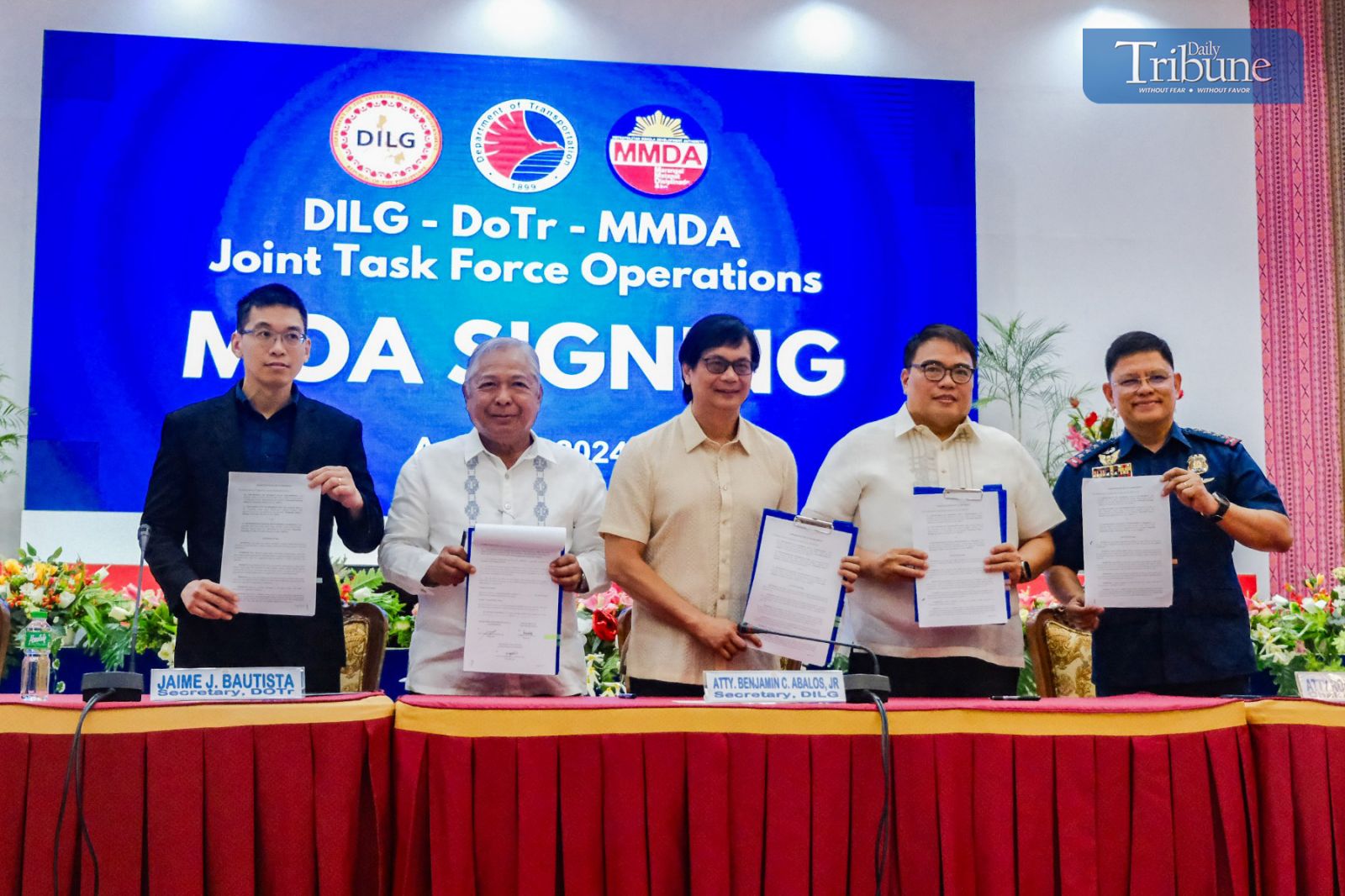 DILG-DoTr-MMDA MOA signing