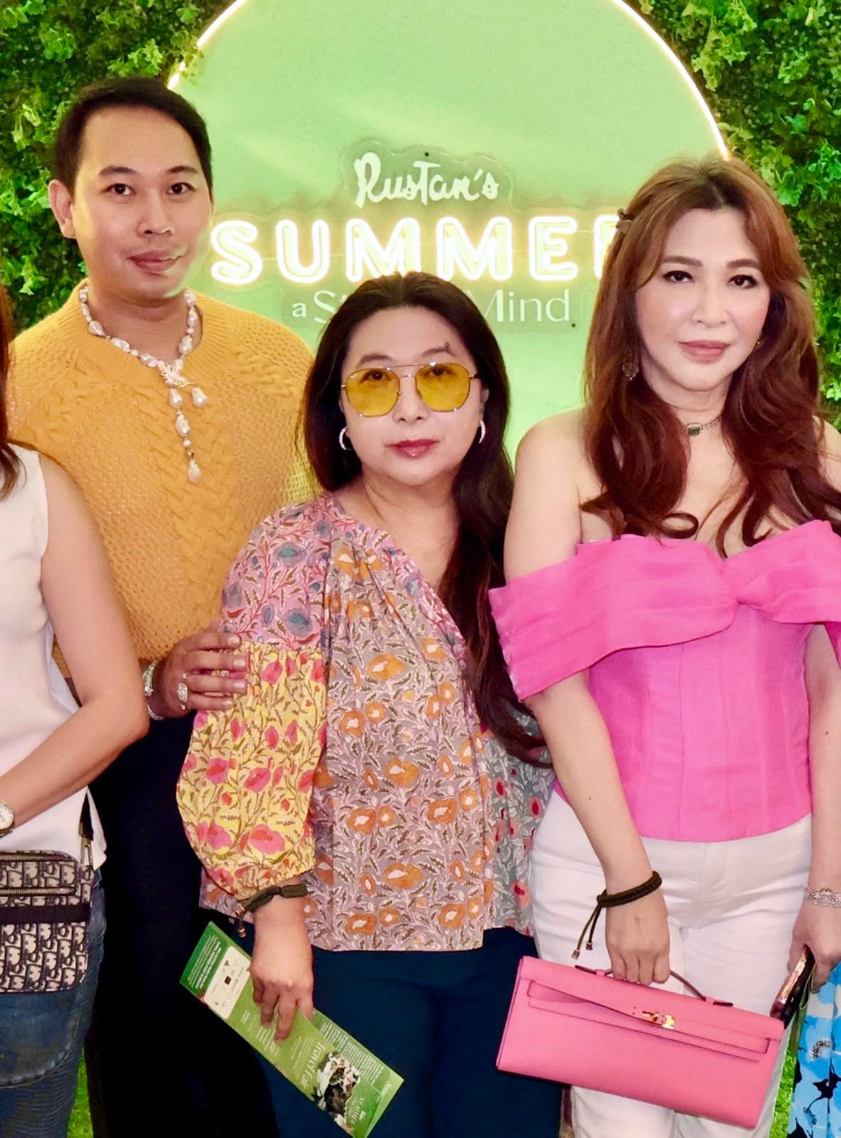 Designer Michael Rosero, Arlene Chan and Ruby Chua