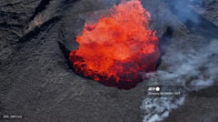Iceland volcano still spewing lava, one month on