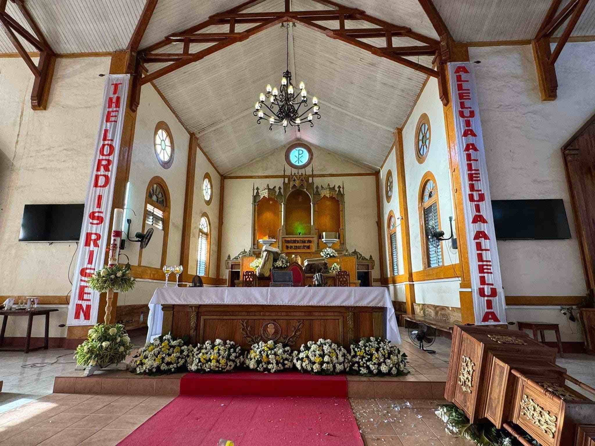 Desecrated church