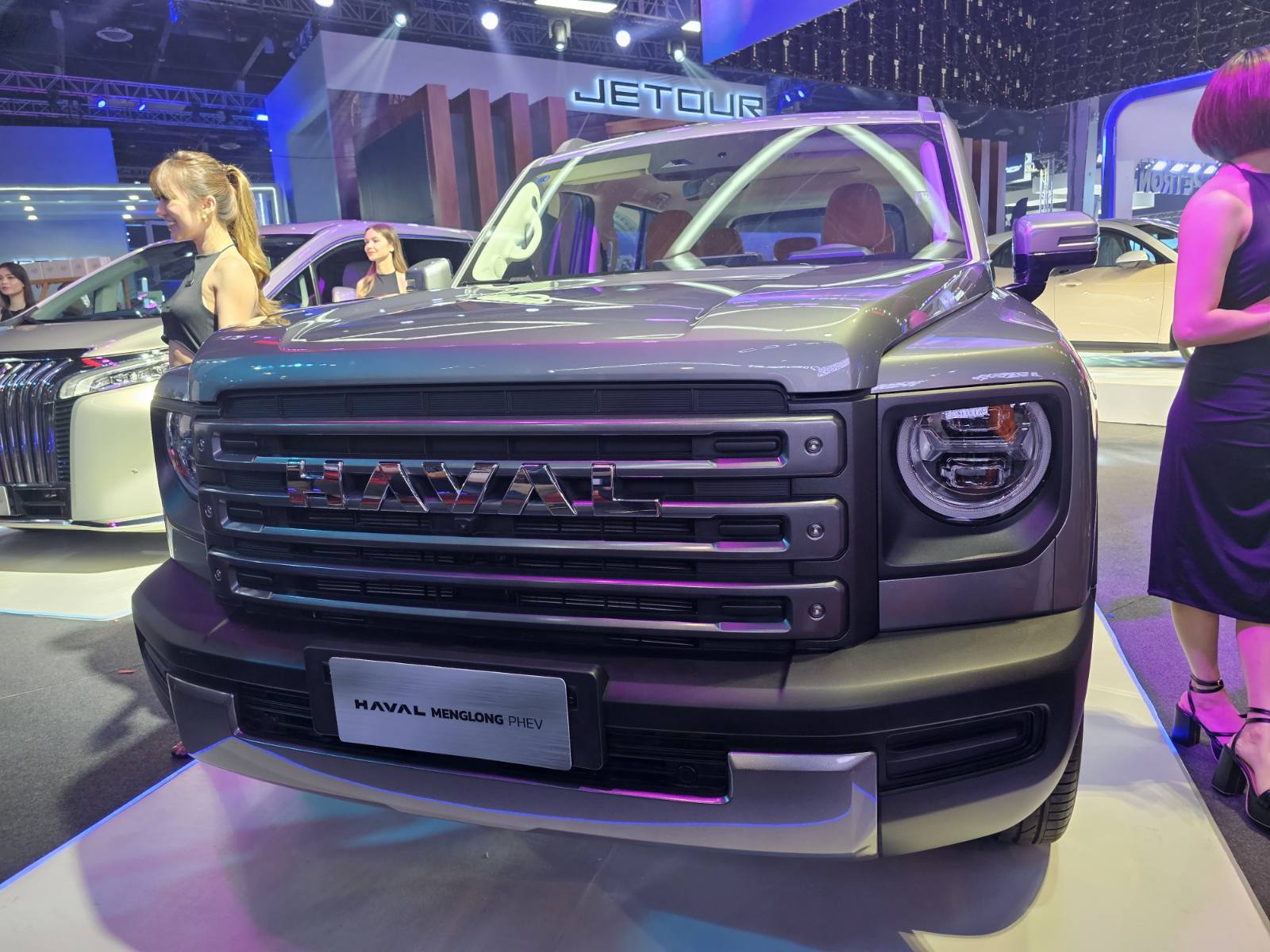 GWM’s Haval Henglong PHEV is an imposing presence on the show floor.