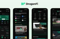 (From left) DragonFi Mobile 20 Dashboard DragonFi Educational Features Creators Circle Investor.