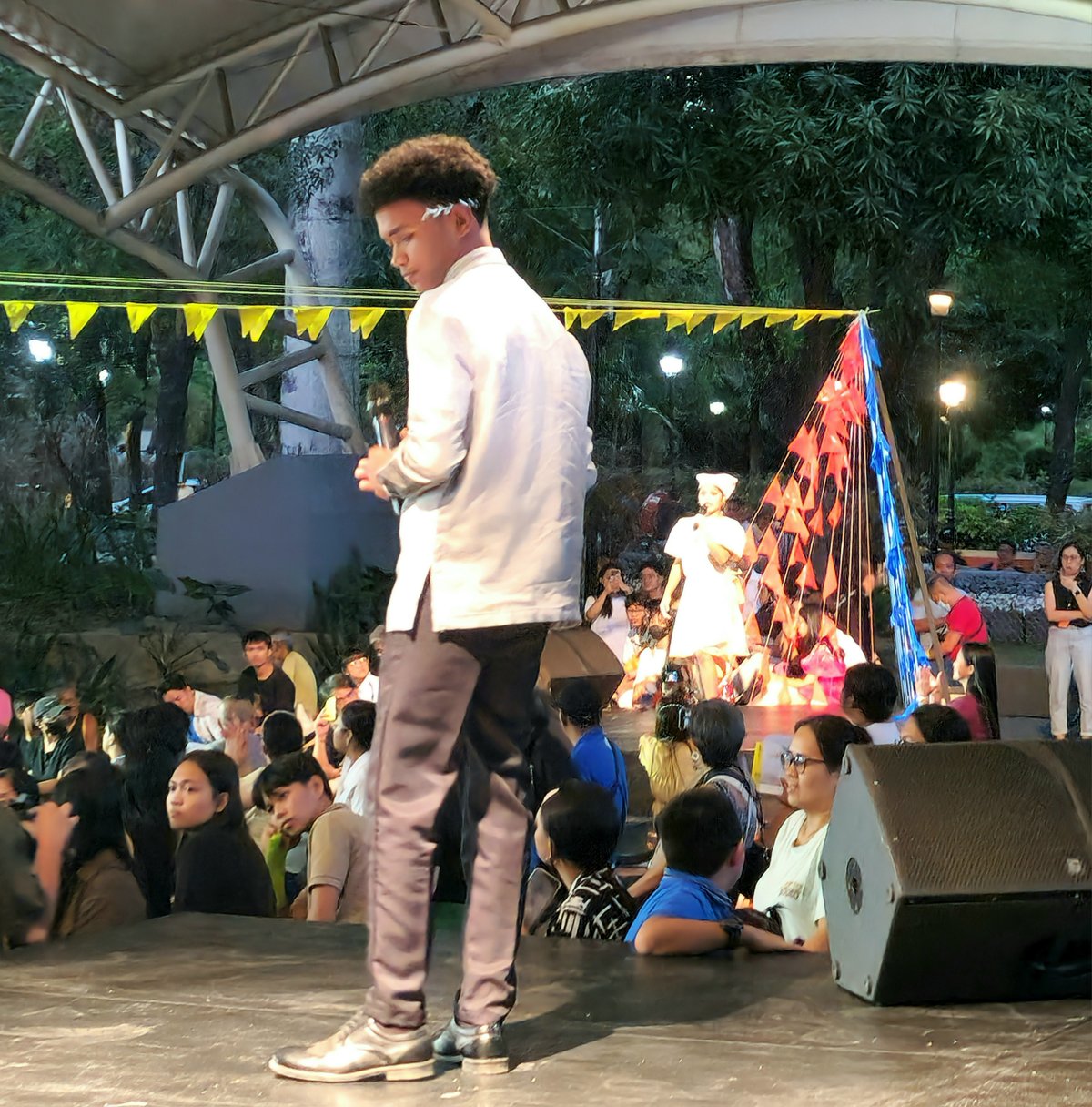 Students from Labo National High School in Camarines Norte performed a traditional balagtasan.