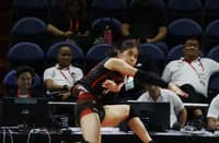 Kayce Balingit and the University of the East get past University of the Philippines, 23-25, 25-17, 27-25, 25-22, Saturday in the UAAP Season 86 women’s volleyball tournament at the Smart Araneta Coliseum.