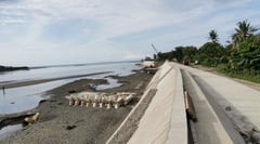 DPWH halts Borongan seawall project