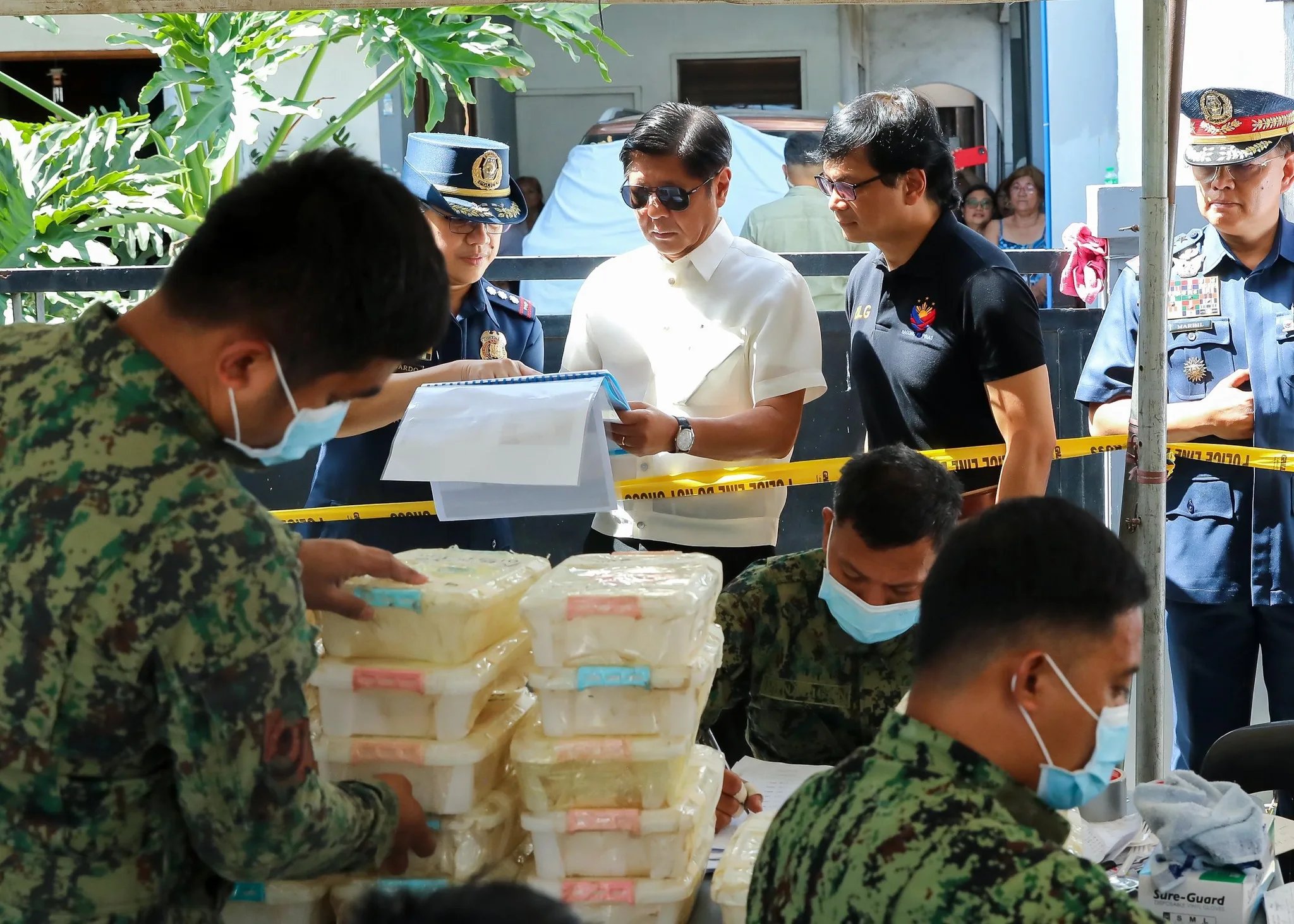 Drug haul inventory transparent — Abalos