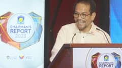 COORDINATION. Housing Secretary Jose Rizalino Acuzar delivers his speech during the Pag-IBIG Funds Chairman's Report at PICC in Pasay City on 27 February 2024. Acuzar on Sunday (7 April) promised the Department of Human Settlements and Urban Development’s firmer support to local government units and bolster coordination with other national government agencies.