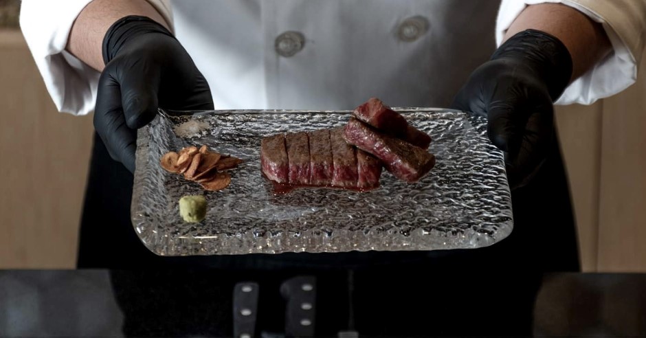 Hida A5 Tenderloin Wagyu from Chef Katsuji Kato’s Teppan Kaiseki