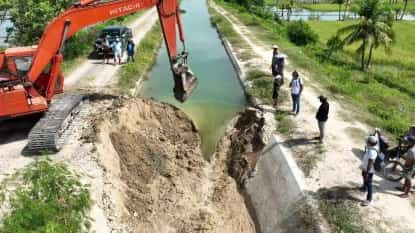 IRRIGATION DEV’T. The National Irrigation Administration accelerates irrigation development amid the El Niño phenomenon, as shown in this undated photo. It has successfully implemented the P5.133-billion Malitubog-Maridagao Irrigation Project – Stage II in Barangay Villarica, Midsayap, North Cotabato.
