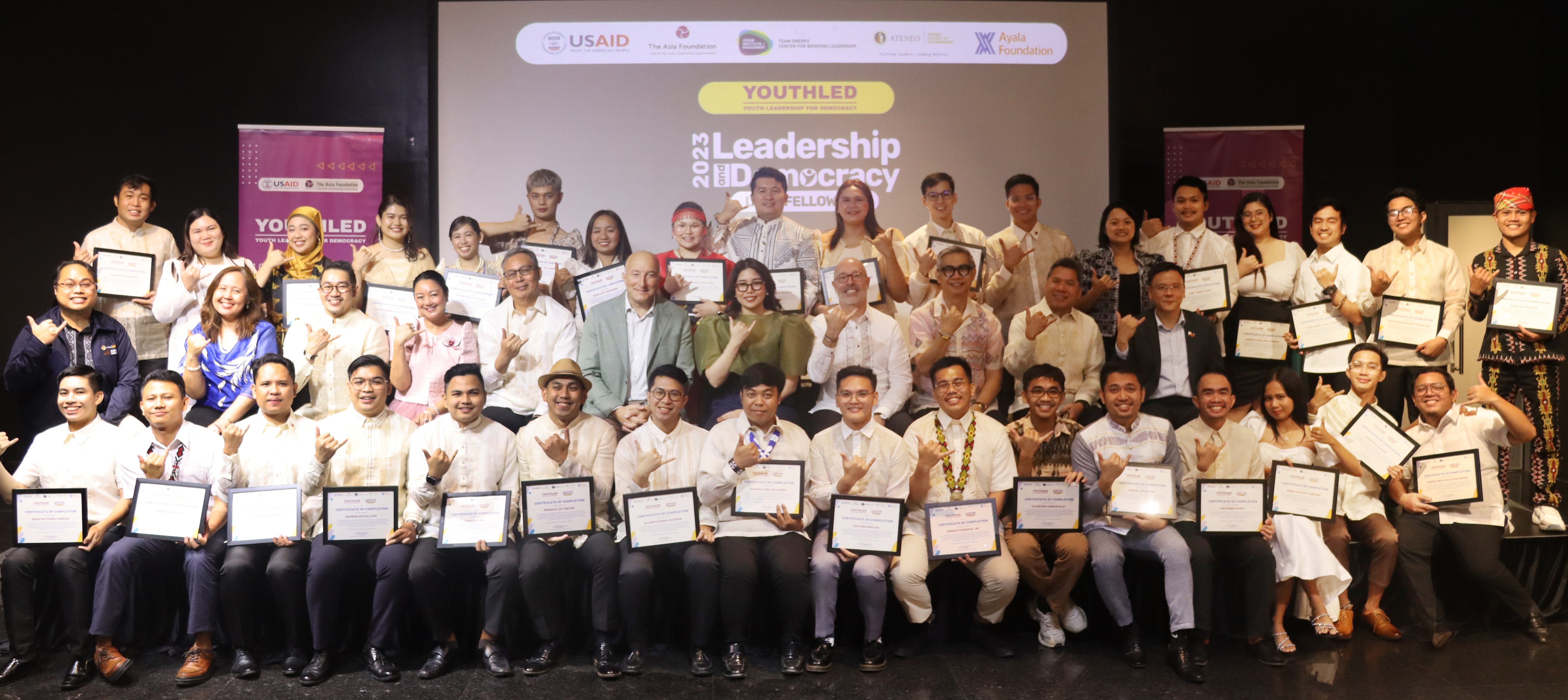 Filipino youth leaders complete the 2023 Leadership and Democracy Fellowship Program