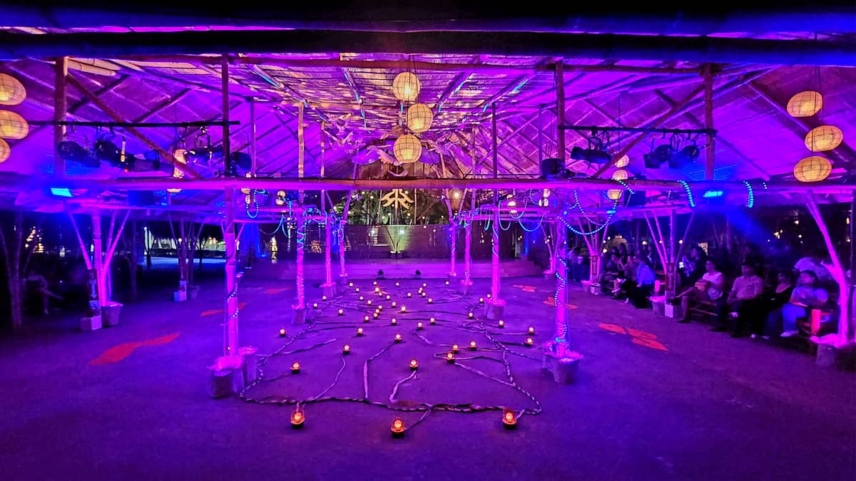 ‘Dagitab/Digital: Banaag,’ a light, soundscape and music presentation at the Bamboo and Cogon Pavilion at CCP's Liwasang Kalikhasan.
