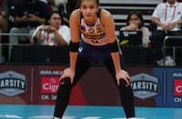Bella Belen insists National University is far from satisfied in its ongoing campaign in the UAAP Season 86 women’s volleyball tournament.