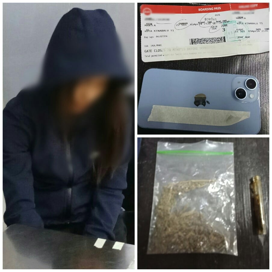 A 26-year-old Pinay tattoo artist was apprehended by the airport authority for possession of illegal drugs.