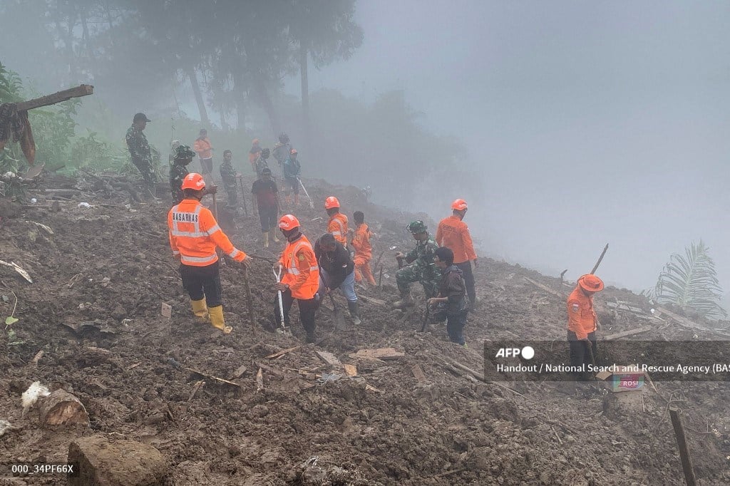 Indonesia landslide death toll rises to 20 as search ends