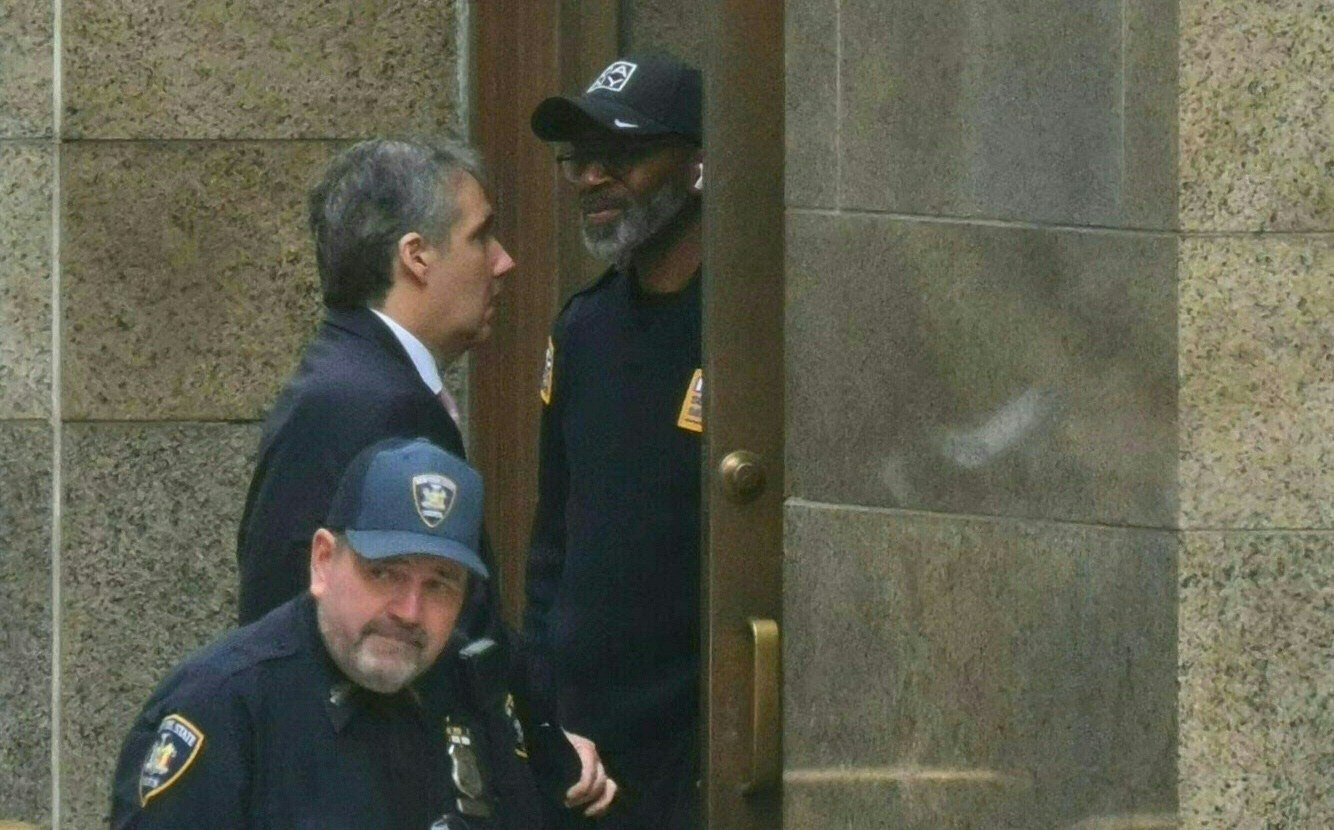 Former Trump attorney Michael Cohen (L) arrives at Manhattan Criminal Court for the trial of former US President Donald Trump for allegedly covering up hush money payments linked to extramarital affairs in New York City, on May 13, 2024. Donald Trump's criminal trial in New York was expected to hear his former lawyer turned tormentor Michael Cohen testify Monday about his role in what prosecutors say was a cover up of payments to hide an affair.