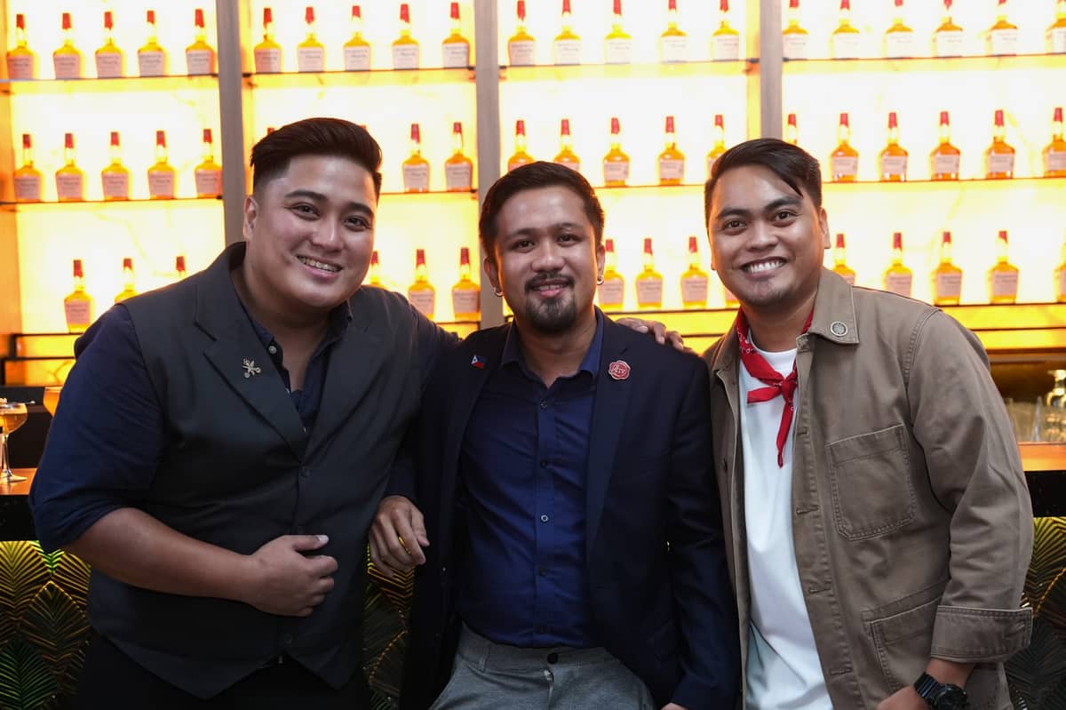 (from left) Abby John Reyes, Jude Basog and Edward Reyes, top three finalists.