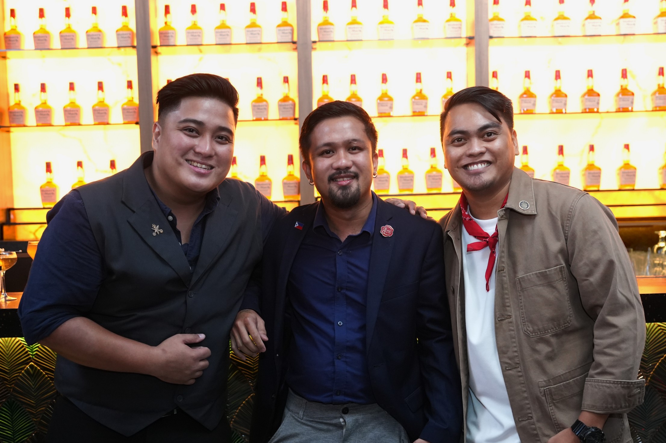 (from left) Abby John Reyes, Jude Basog and Edward Reyes, top three finalists.