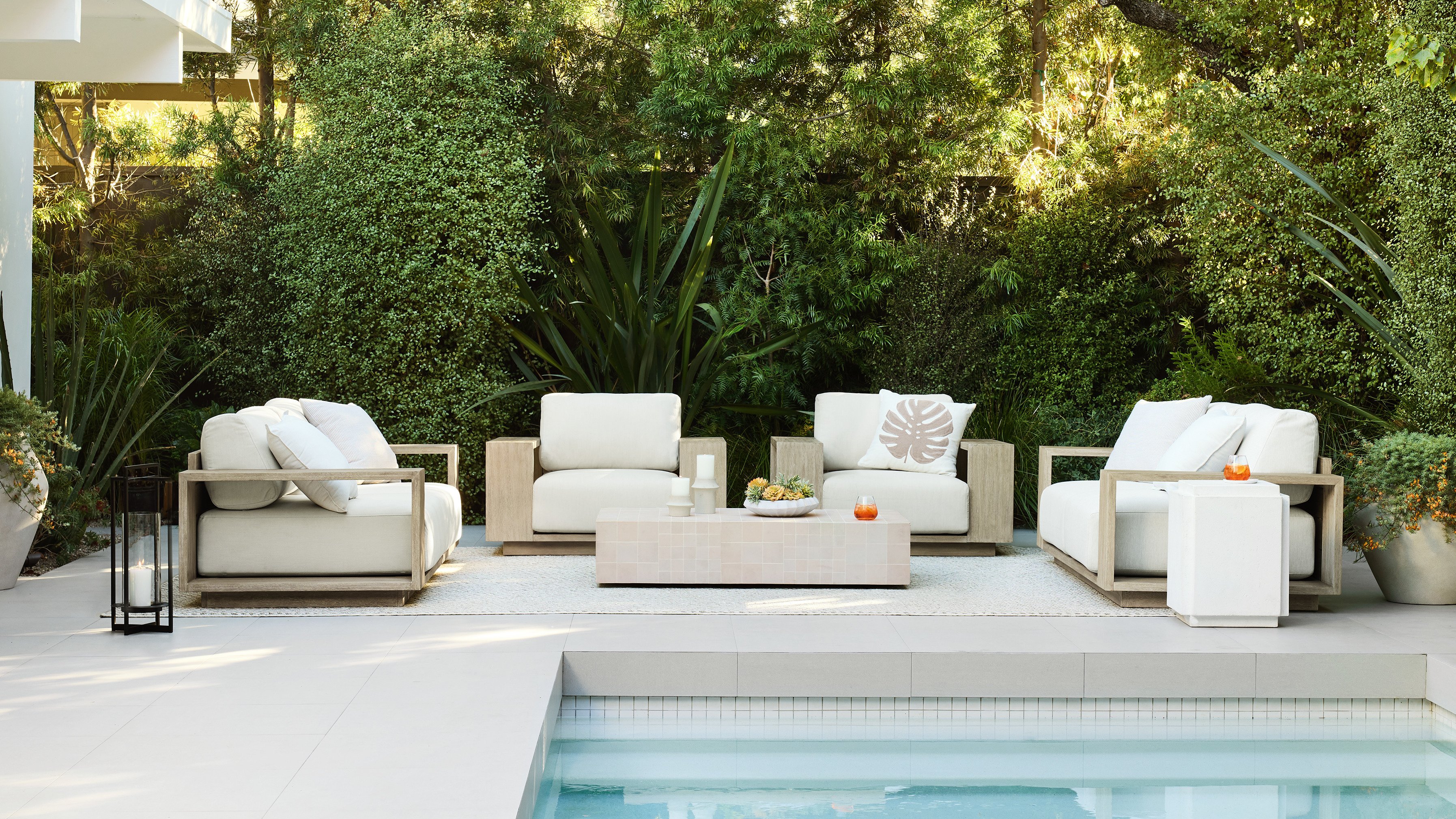 Mallorca wood outdoor collection.