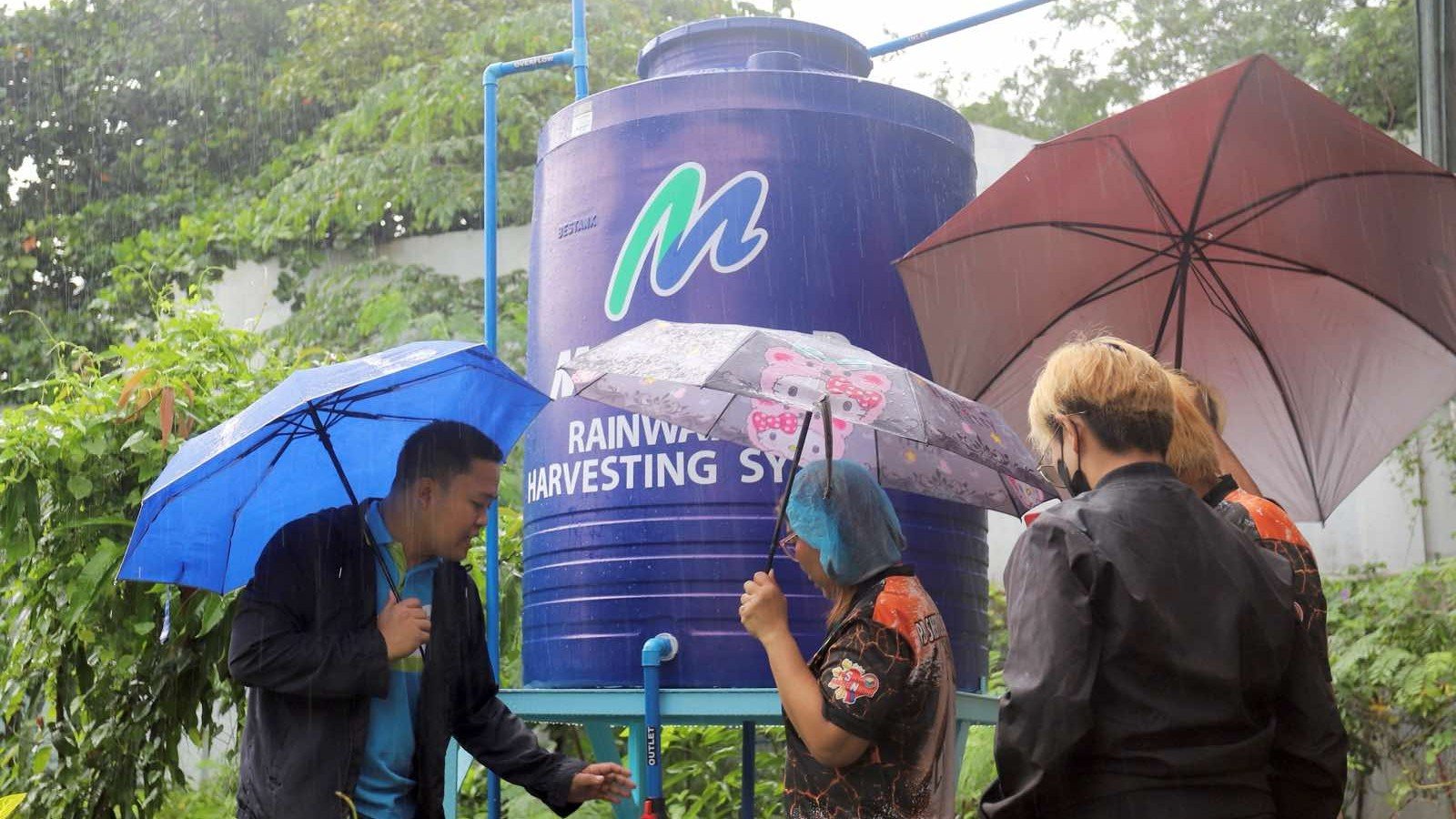Maynilad donates rainwater harvesting facilities to communities