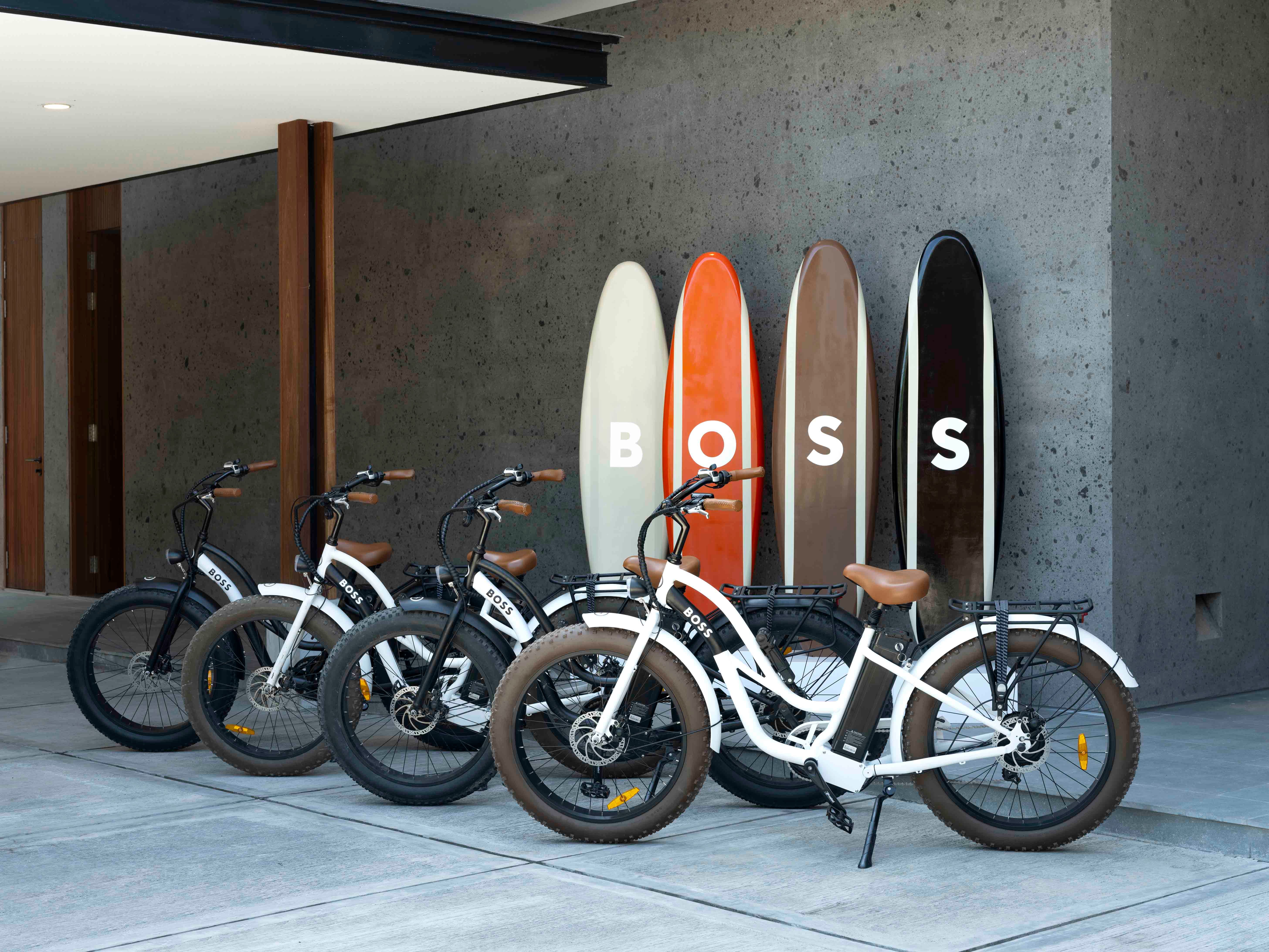 HUGO Boss cycling bikes.