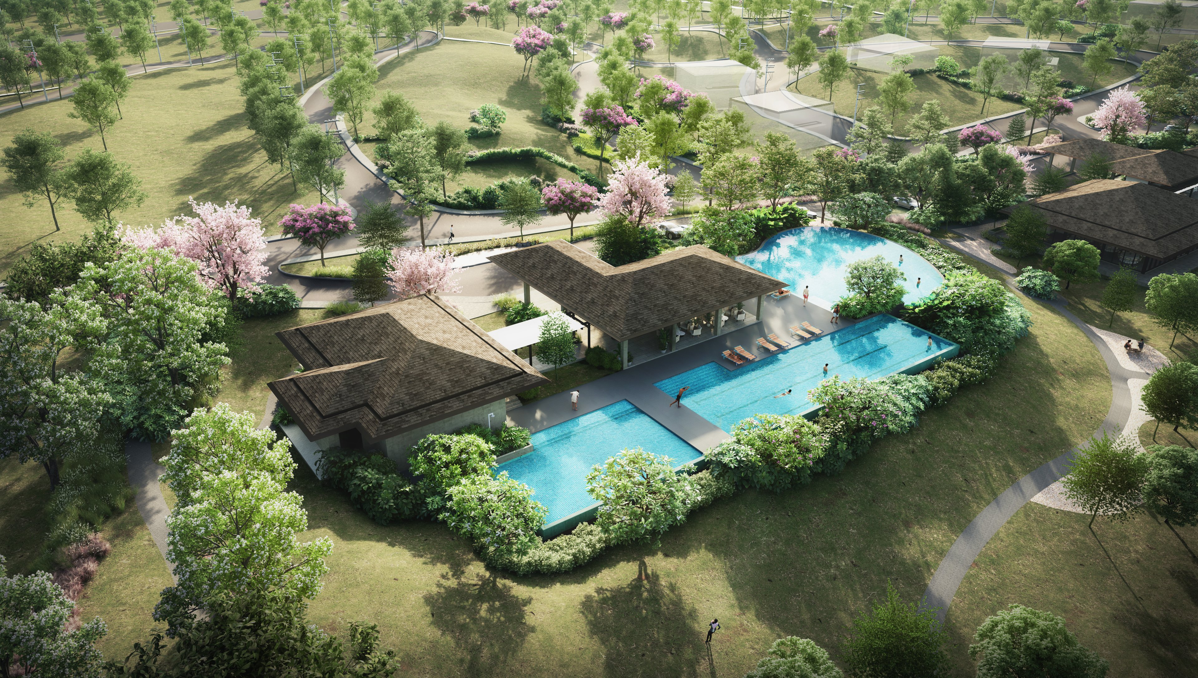 SERENEO pool pavilion.