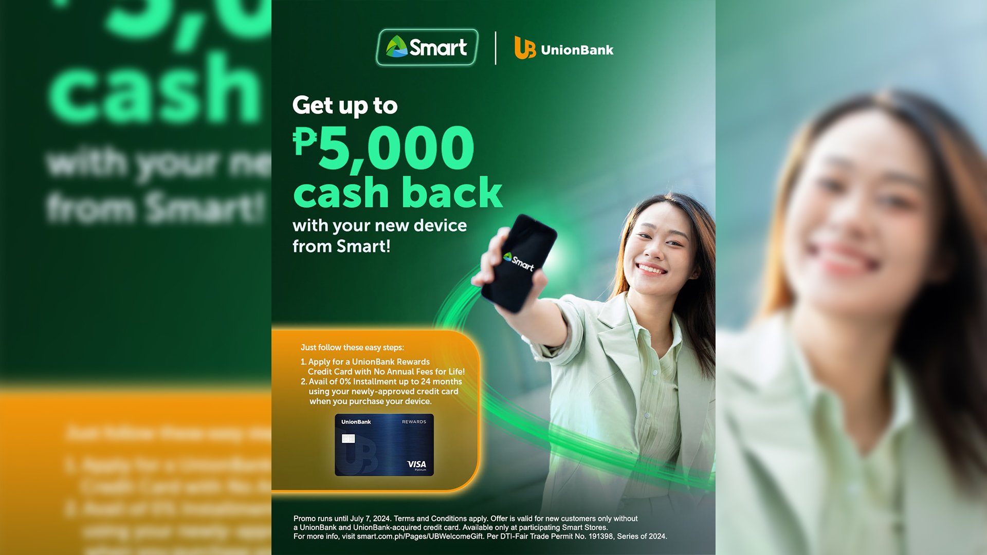 Upgrade to an iPhone and get up to P5,000 cashback from Smart and UnionBank