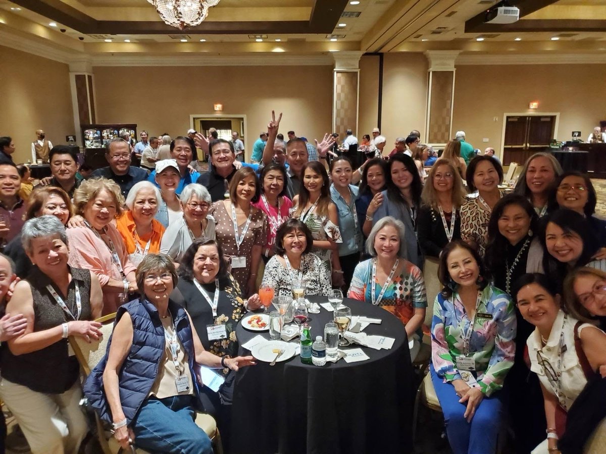 A contingent of sorority sisters from Sigma Delta Phi attended the 35th year events of Upsilon Sigma Phil.