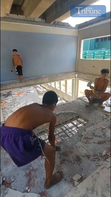 demolished the abandoned Sinag sa Sais Community Center