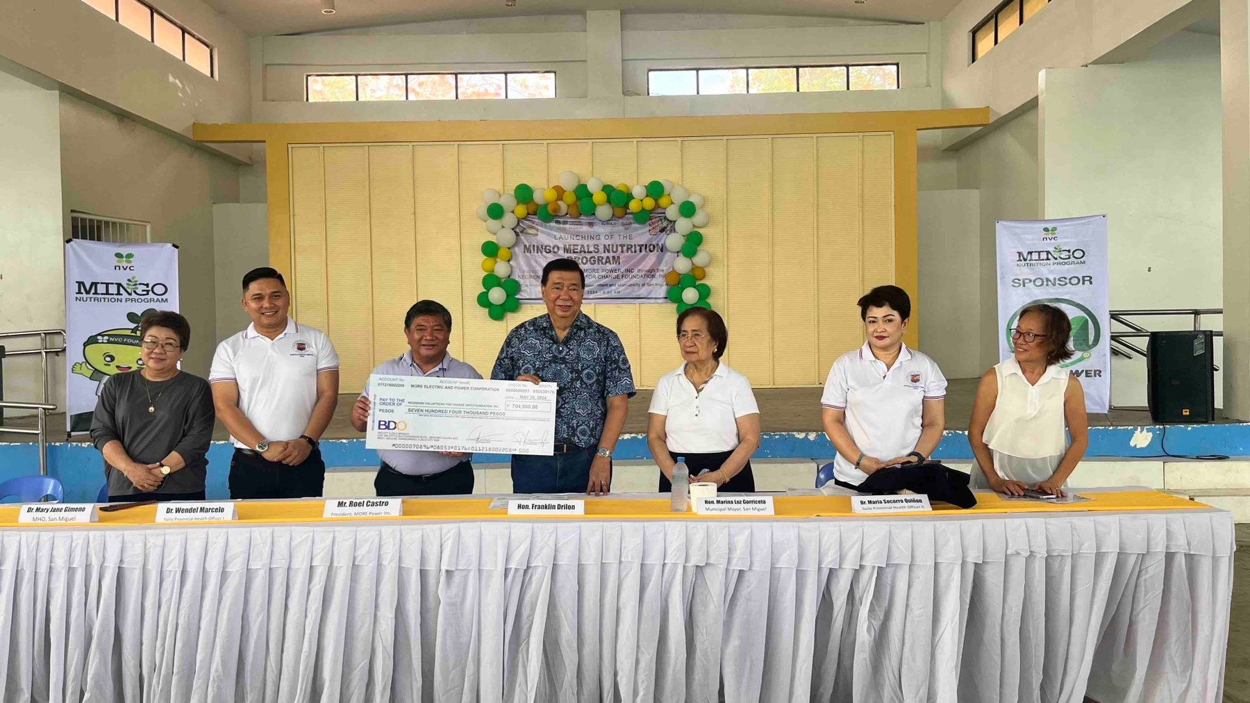MORE partners with NVC to combat malnutrition in Iloilo 