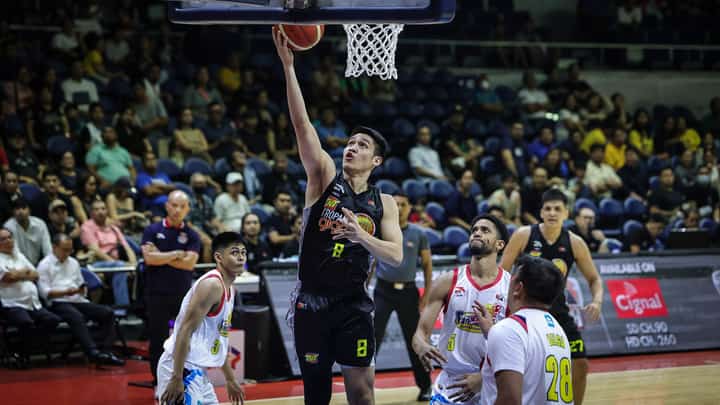 Calvin Oftana leads the way in TNT's 116-99 win over Rain or Shine in Game 1 of the PBA Philippine Cup quarterfinals Friday at the Smart Araneta Coliseum.